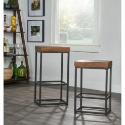 Outlet ⭐ Carbon Loft Borrelli Reclaimed Wood Bar Stool 👏