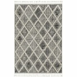 Budget 🎁 Carbon Loft Kanani Textured Distressed Morrocan Boho Rug With Fringe ❤️