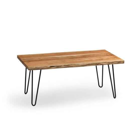 Wholesale π Carbon Loft Czuchry Natural Acacia Wood Live Edge Large Hairpin Coffee Table π - Image 2