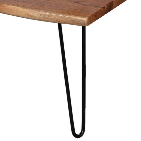 Wholesale π Carbon Loft Czuchry Natural Acacia Wood Live Edge Large Hairpin Coffee Table π - Image 5
