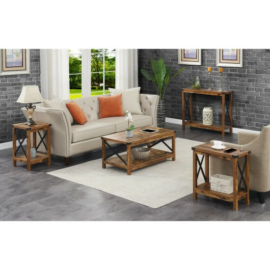 Discount π Carbon Loft Dahlonega Coffee Table With Shelf Barnwood/black π₯° - Image 2