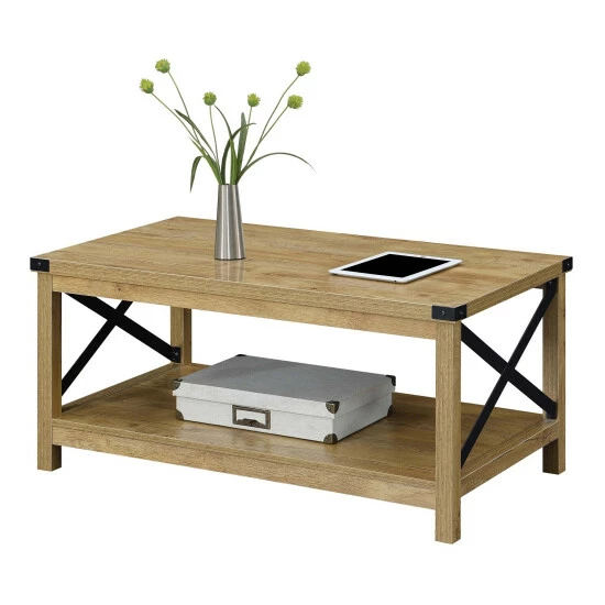 Discount π Carbon Loft Dahlonega Coffee Table With Shelf Barnwood/black π₯° - Image 7