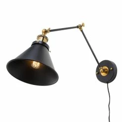 Best Pirce π Carbon Loft DeMille Black Wall Lamp Adjustable Wall Sconces Plug-in Sconces Wall Lighting - L19.7 " X W7.5" π