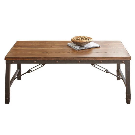 Wholesale π― Carbon Loft Gatling Industrial Style Wood And Metal Coffee Table π - Image 3