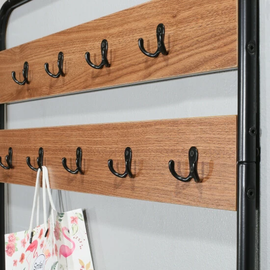 Budget β Carbon Loft Mathieu Hall Tree With 9 Hooks In Black Metal Frame - 32" X 12" X 67" β€οΈ - Image 4