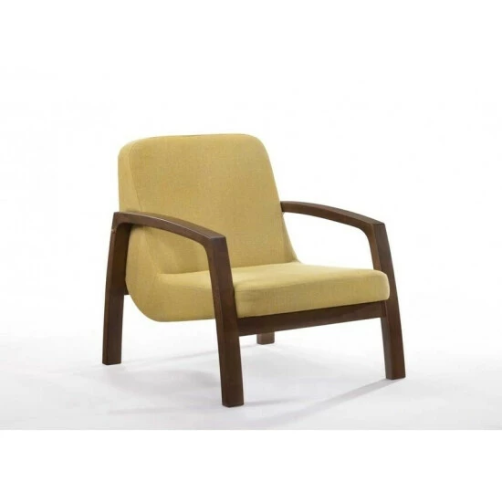 Deals π Carbon Loft Calacino Mid-century Modern Yellow And Walnut Accent Chair π