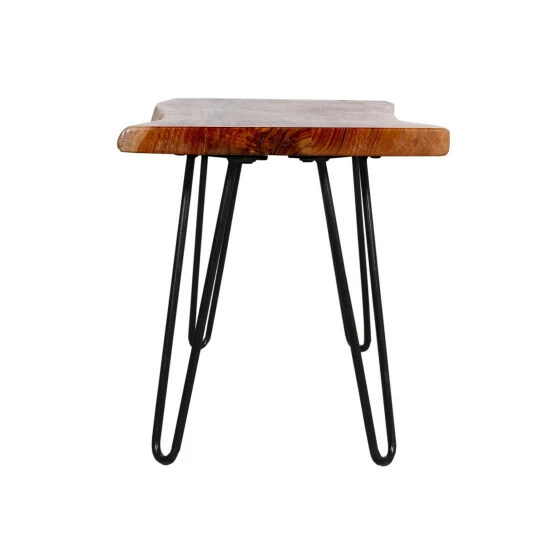 Hot Sale π Carbon Loft Czuchry Hairpin Natural Live Edge Wood With Metal Bench β - Image 3