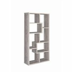 Hot Sale ✔️ Carbon Loft Novatt Wood 8-shelf Bookcase Grey 🛒