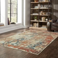 Best Sale 👍 Carbon Loft Winkel Distressed Traditional Beige/ Multi Rug Beige/multi 😍