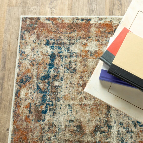 Best Sale π Carbon Loft Winkel Distressed Traditional Beige/ Multi Rug Beige/multi π - Image 6