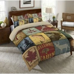 Wholesale 👏 Carbon Loft Lisherness Patchwork Queen Comforter - Blue;red;yellow;green ⌛