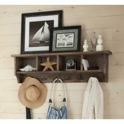 Best reviews of 🎁 Carbon Loft Lawrence Entryway 🧥 Coat Hook With Storage Cubbies Brown 🔔