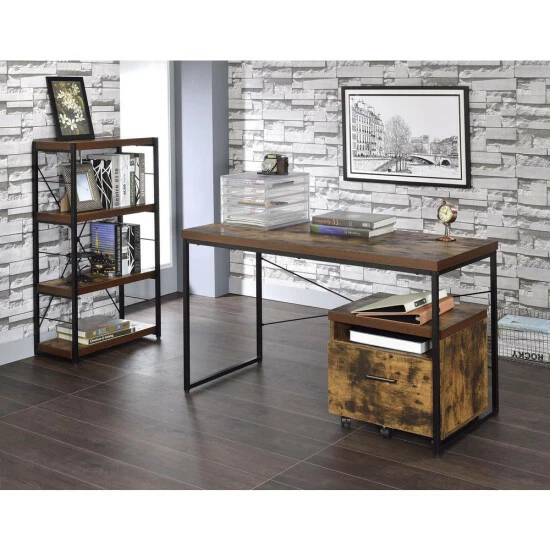 Flash Sale β€οΈ Carbon Loft Kehlmann Black Metal And Wood Desk π - Image 8