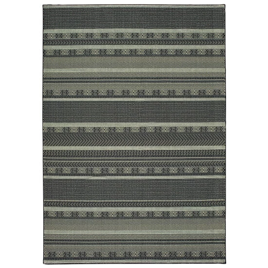 Outlet π Carbon Loft Binney Geometric Stripes Area Rug Black/cream π - Image 8