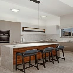 Cheapest π Carbon Loft Emery 1-light Black LED Pendant, White Acrylic Shade π€©