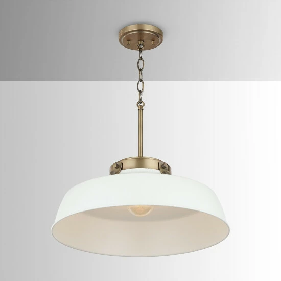 Outlet π Carbon Loft Jennie 1-light Matte White Pendant - Matte White β¨ - Image 2