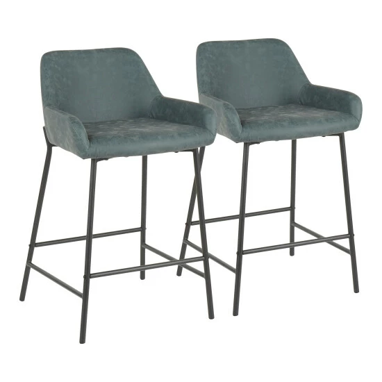 Outlet βοΈ Carbon Loft Galotti Industrial Counter Stools (Set Of 2) - N/A Camel π - Image 2