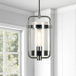 Best Pirce 🤩 Carbon Loft Ringol Industrial Metal And Glass 1-light Pendant Grey 🌟