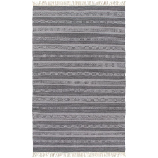 Promo β Carbon Loft Salmon Stripe Wool/ Cotton Area Rug Blue β¨ - Image 4
