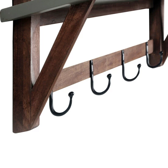 Best Sale π Carbon Loft Omer 40-inch Wood With Concrete π§₯ Coated Top Entryway π§₯ Coat Hook β¨ - Image 4