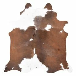 Wholesale π Carbon Loft McCrea Real Brown And White Cowhide Rug - 7' X 6' - 6' X 7' π