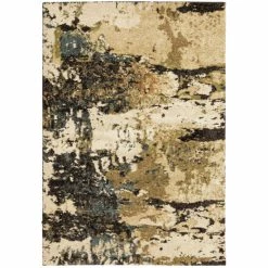 Cheap 😍 Carbon Loft Ahgas Distressed Abstract Beige/Charcoal Area Rug 💯