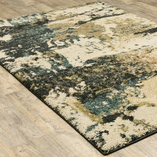 Cheap π Carbon Loft Ahgas Distressed Abstract Beige/Charcoal Area Rug π― - Image 3