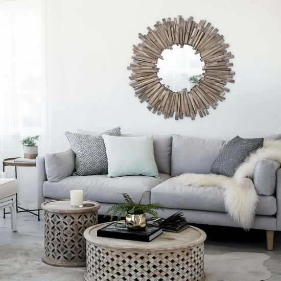 Buy π Carbon Loft Gwynn Round Wall Mirror β€οΈ - Image 6