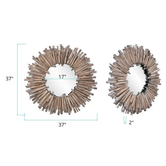 Buy π Carbon Loft Gwynn Round Wall Mirror β€οΈ - Image 7