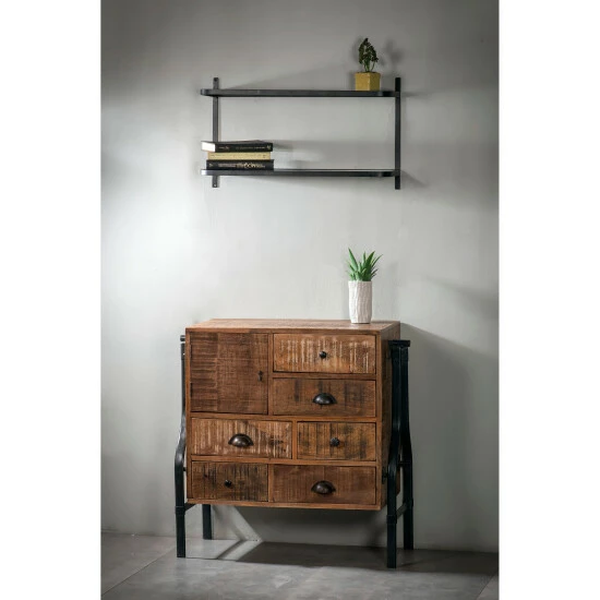 New 𧨠Carbon Loft Graeme 7-drawer Industrial Mosaic Chest π - Image 4