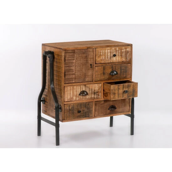 New 𧨠Carbon Loft Graeme 7-drawer Industrial Mosaic Chest π - Image 5