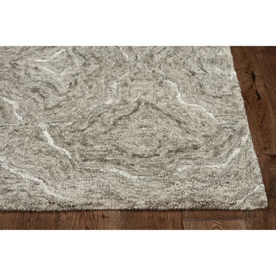 Discount β Carbon Loft Streaya Natural Granite Handmade Wool Rug β - Image 2
