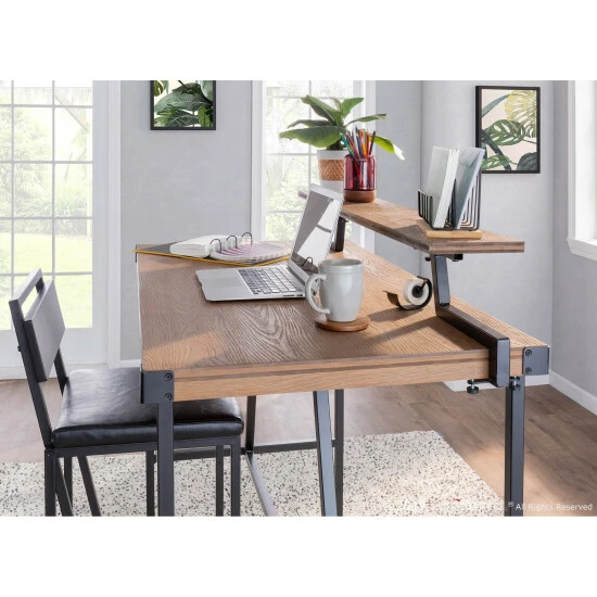 Wholesale π Carbon Loft Gunn Stand Up Desk With Removable Shelf Black Metal π― - Image 2