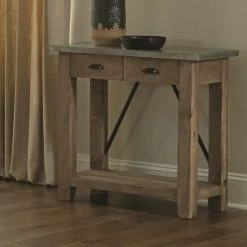 Deals 👏 Carbon Loft Blitz Wood And Zinc Metal 30-inch Console Table With 2 Drawers - 7'6" X 10'9" 🛒