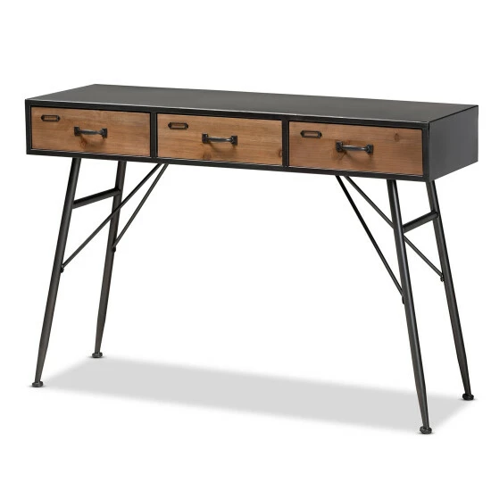 Deals π₯° Carbon Loft Kulvinder Modern And Contemporary Industrial 3-drawer Console Table π― - Image 2