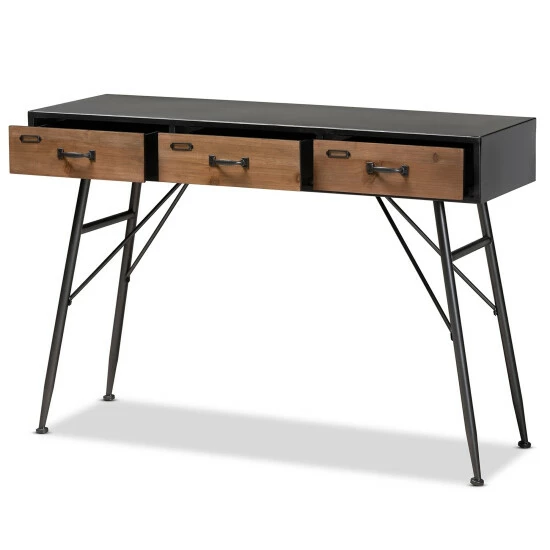 Deals π₯° Carbon Loft Kulvinder Modern And Contemporary Industrial 3-drawer Console Table π― - Image 3