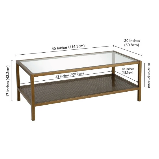 Hot Sale β¨ Carbon Loft Gugliemi Brass Coffee Table π - Image 5