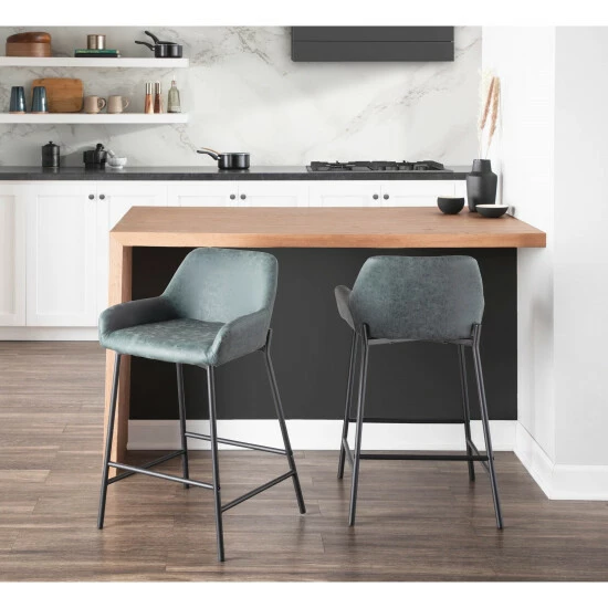 Outlet βοΈ Carbon Loft Galotti Industrial Counter Stools (Set Of 2) - N/A Camel π - Image 7