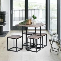 Wholesale π€© Carbon Loft Manila Space Saving 5-piece Dining Set Beech β