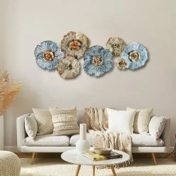 Best reviews of 👏 Carbon Loft Multi-color Metal Distressed Flower Wall Art 🧨