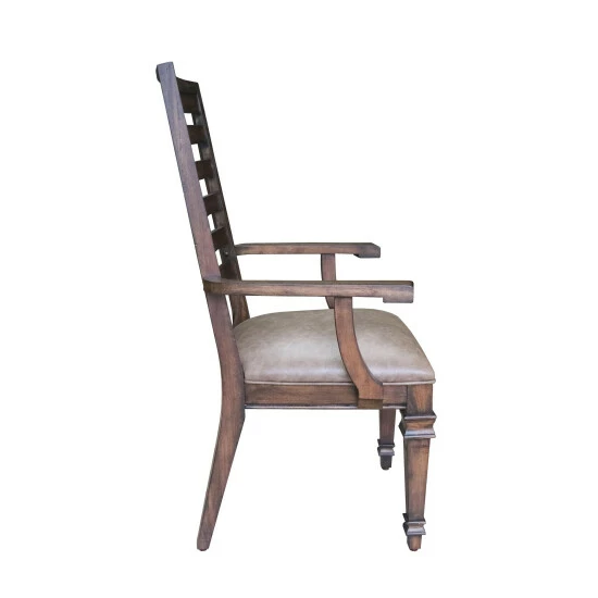 Deals π― Carbon Loft Phineas Brown Ladder Back Arm Chairs (Set Of 2) π - Image 3