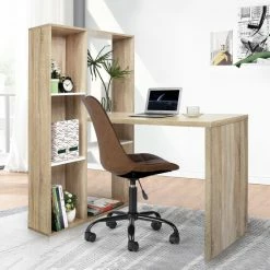 Best reviews of 🎁 Carbon Loft Chattanooga Home Office Computer Desk With Shelf Oak ❤️