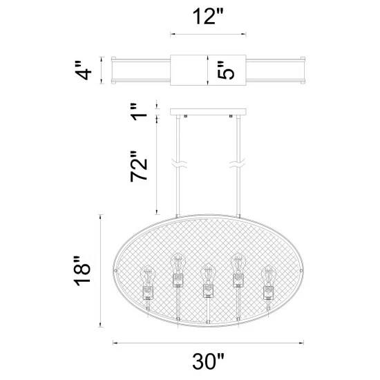 Hot Sale β¨ Carbon Loft Brewmitch 5-light Black Chandelier β - Image 2