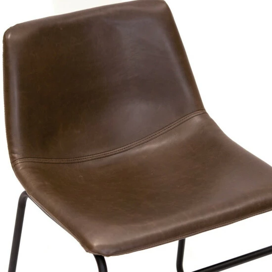 Cheap π Carbon Loft Richard Faux Leather And Iron Counter Stool (Set Of 2) Grey π - Image 5