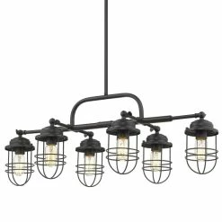 Best Sale π Carbon Loft Barton Linear Black Steel Pendant Light π