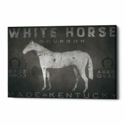 Coupon ๐ Carbon Loft 'White Horse With Words' By Ryan Fowler On Giclee Canvas โจ