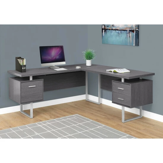 Cheap π Carbon Loft Brandenberger Grey Left Or Right Facing Computer Desk π
