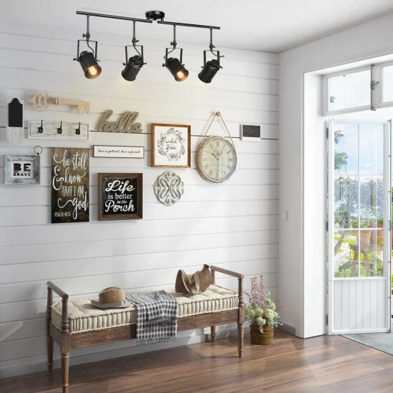 Hot Sale π Carbon Loft DeMille Black 4-Light Spotlight Industrial Ceiling Tracking Lights - W36.5"xH15"xE4.75" π - Image 6