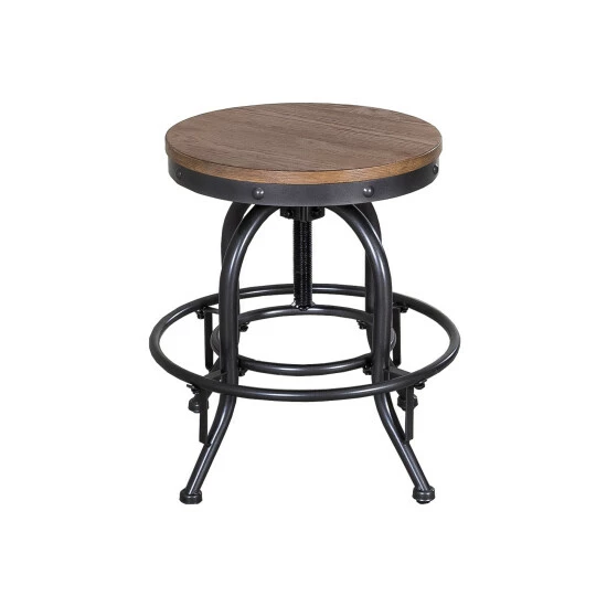 Promo π Carbon Loft Vintage Series Distressed Metal 24 Inch Adjustable Counter Stool (Set Of 2) β€οΈ - Image 3