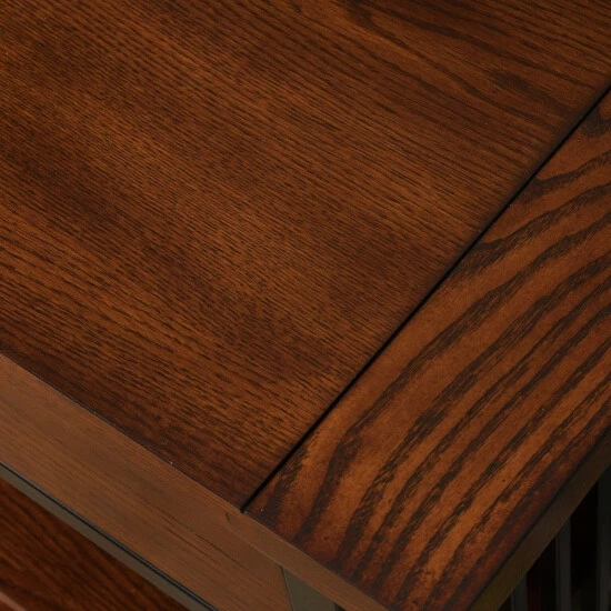 Buy π Carbon Loft Peter Mission Oak Mantel Height Bookcase W/ Drawer π₯° - Image 5